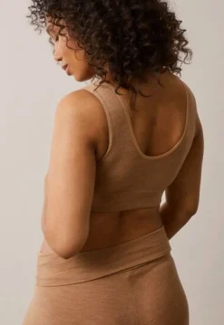 Boob Tøj Til Mor-Merino Uld-bh, Brown Melange