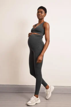 Tøj Til Mor|Boob Once-On-Never-Off Leggings Merinould, Dark Grey Mélange