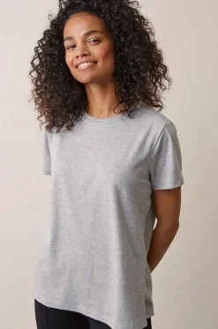 Tøj Til Mor|Boob Vente/Amme T-Shirt, Grey Melange Grå