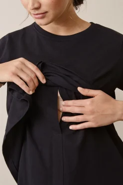 Tøj Til Mor|Boob Vente/Amme T-Shirt, Svart Sort