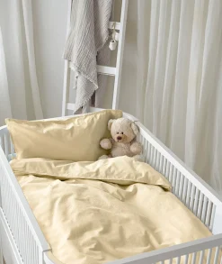 Sengetøj|Borgans Borganäs Sengesæt Tremmeseng Humble 100 x 130 2-delt, Gul