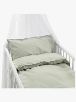 Sengetøj|Borgans Borganäs Sengesæt Tremmeseng Humble 100 x 130 2-delt, Grøn