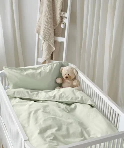 Sengetøj|Borgans Borganäs Sengesæt Tremmeseng Humble 100 x 130 2-delt, Grøn