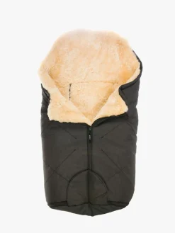 Bozz Køreposer-Lammeskindskørepose Small Klippet, Black Melange/Nature