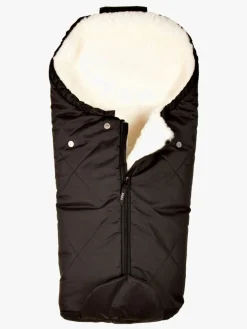 Bozz Køreposer-Lammeskindskørepose Small Klippet, Black/White