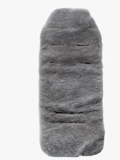 Vogntilbehør|Bozz Siddehynde Lammeskind Klippet, Mid Grey Grå