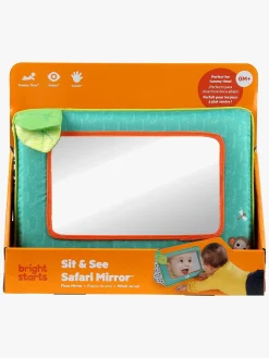 Babylegetøj|BrightStarts Safari Mirror Aktivitetslegetøj, Grønt/Mønstret