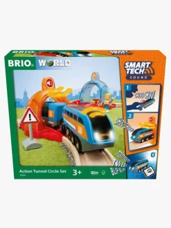 Togbaner & Legeborde|Brio 33974 Action Tunnel Circle Set (Smart Tech Sound)