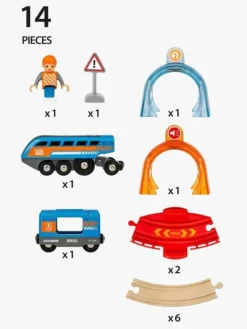 Togbaner & Legeborde|Brio 33974 Action Tunnel Circle Set (Smart Tech Sound)