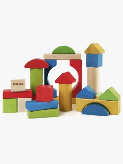 Brio Trælegetøj|Babylegetøj-30114 Byggeklodser Farvede 25 stk