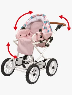 Dukker & Bamser|Brio 24891375 Dukkevogn Kombi, Lyserød