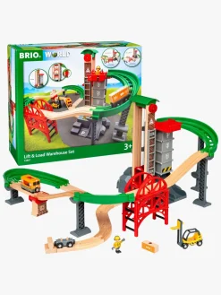 Togbaner & Legeborde|Brio 33887 Togbane Løft & læs med lagerbygning