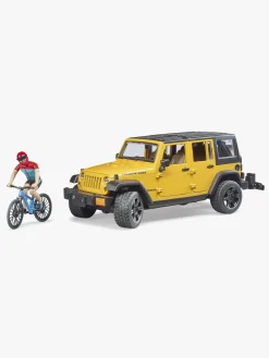 Legetøjsbiler & -Fartøjer|Bruder Jeep Wrangler Rubicon Unlimited m. Cykel