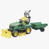 Legetøjsbiler & -Fartøjer|Bruder John Deere Havetraktor m. Fører