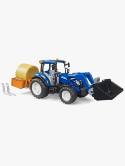 Legetøjsbiler & -Fartøjer|Bruder New Holland Traktor T5 120 med Front Loader