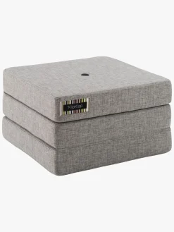 Børnemøbler|KlipKlap by 3 Fold Single Madras, Lysegrå Grå