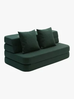 Børn KlipKlap Børnemøbler-by 3 Fold Sofa, Deep Green