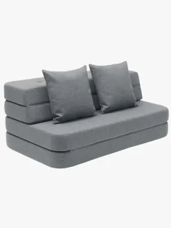 Børn KlipKlap Børnemøbler-by 3 Fold Sofa XL, Blue Grey