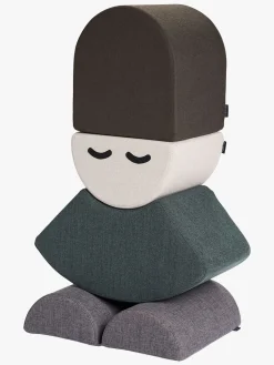 Børn KlipKlap Interiør-by Mr. Half Circle Face, Beige