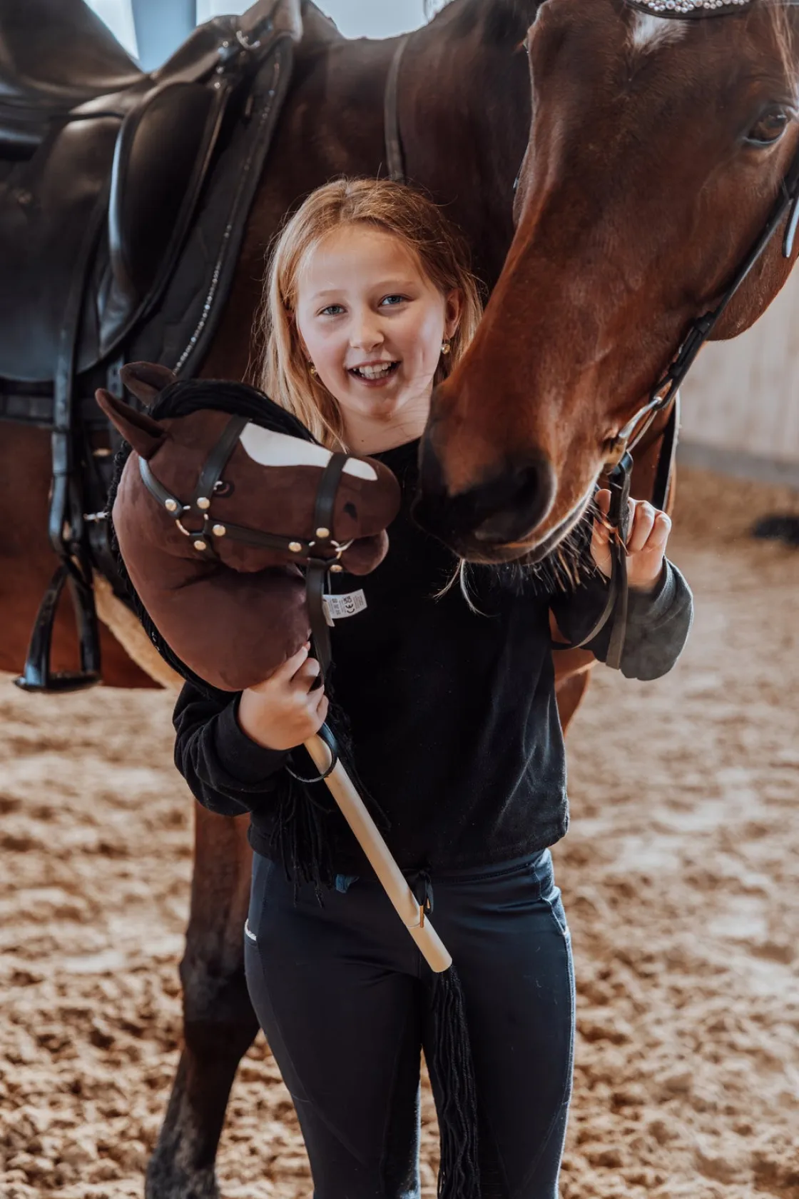 Dukker & Bamser|byASTRUP Kæphest Beauty, Brun Brun/Sort