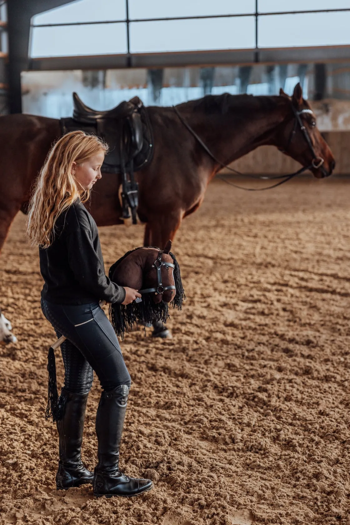 Dukker & Bamser|byASTRUP Kæphest Beauty, Brun Brun/Sort