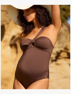 Tøj Til Mor|CacheCoeur Cuba Graviditetsbadedragt, Glazed Brown