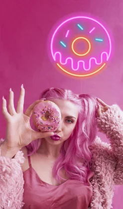 Børn Candy Shock Lamper & Belysning-Neonlampe, Donut