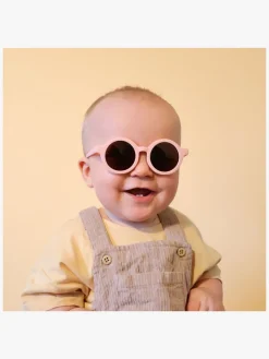 Børn CarloBaby Tilbehør- Fleksible Solbriller Luma 2-pak 0-3 År, Hvid/Lyserød