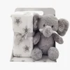 Interiør|CarloBaby  Tæppe Elefant, Grå