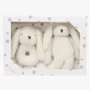 Interiør|CarloBaby Tæppe Kanin og Rangle, Hvid