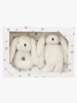 Interiør|CarloBaby Tæppe Kanin og Rangle, Hvid