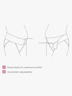 Graviditet|Carriwell Justerbart Over-Maven-Graviditetsbælte S/M, Hvid