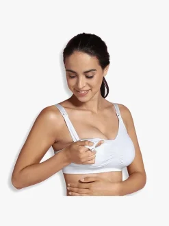 Tøj Til Mor|Carriwell Polstret Graviditets- & Amme-BH, Hvid