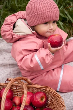 Børn CeLaVi Uldtøj|Vintertøj-Hue Uldblanding, Brick Dust