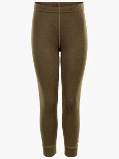 Underdele|Uldtøj|CeLaVi Leggings, Military Olive