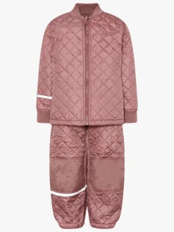 Fleecetøj|Vintertøj|CeLaVi Termosæt, Burlwood Lyserød