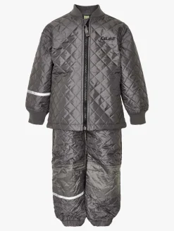 Termotøj|Vintertøj|CeLaVi Termosæt, Grey Grå