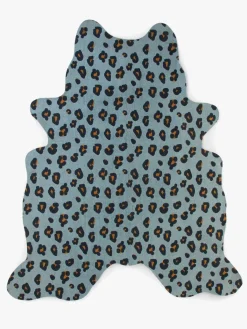 Gulvtæpper|Childhome Gulvtæppe Leopard 145 x 160, Blue