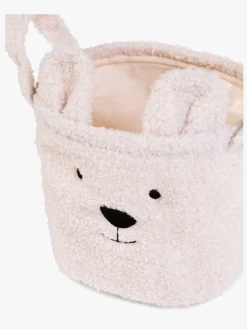 Opbevaring|Childhome Opbevaringskurv 3-pak Teddy, Offwhite Hvid