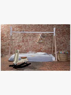 Børn Childhome Børnesenge & Tilbehør-Seng Tipi 90x200, Hvid&Natur