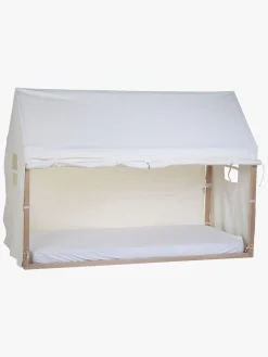 Børnesenge & Tilbehør|Childhome Sengegardin Hus 90x200, White