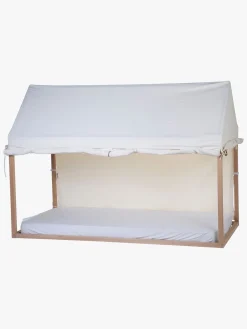 Børnesenge & Tilbehør|Childhome Sengegardin Hus 90x200, White