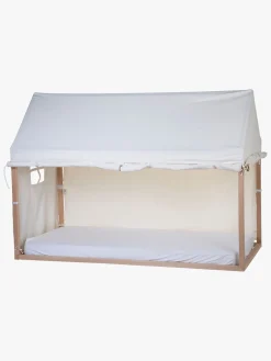 Børnesenge & Tilbehør|Childhome Sengegardin Hus 90x200, White