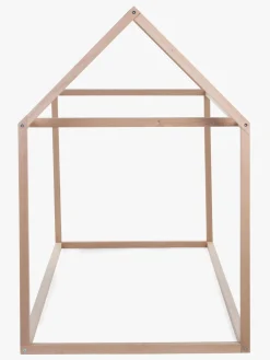 Børnesenge & Tilbehør|Childhome Sengeramme Hus 90x200 Natur