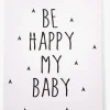 Dåbsgaver|Childhome Tavle Be My Happy Baby 30x40