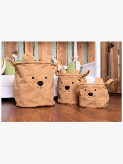 Opbevaring|Childhome Teddy Opbevaringskurv 3-Pak, Brun