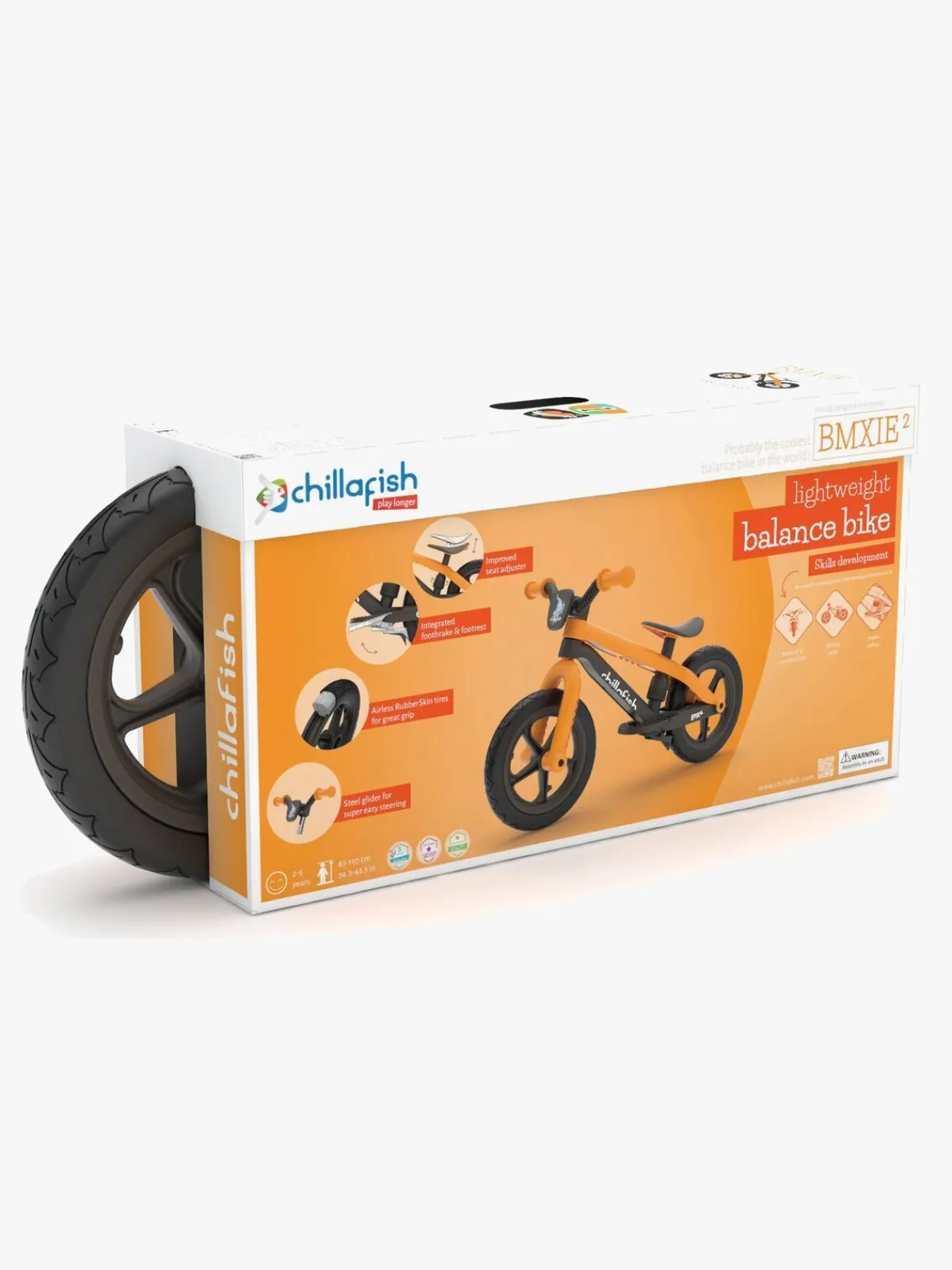 Cykler|Chillafish BMXie 02 Løbecykel, Ginger Orange