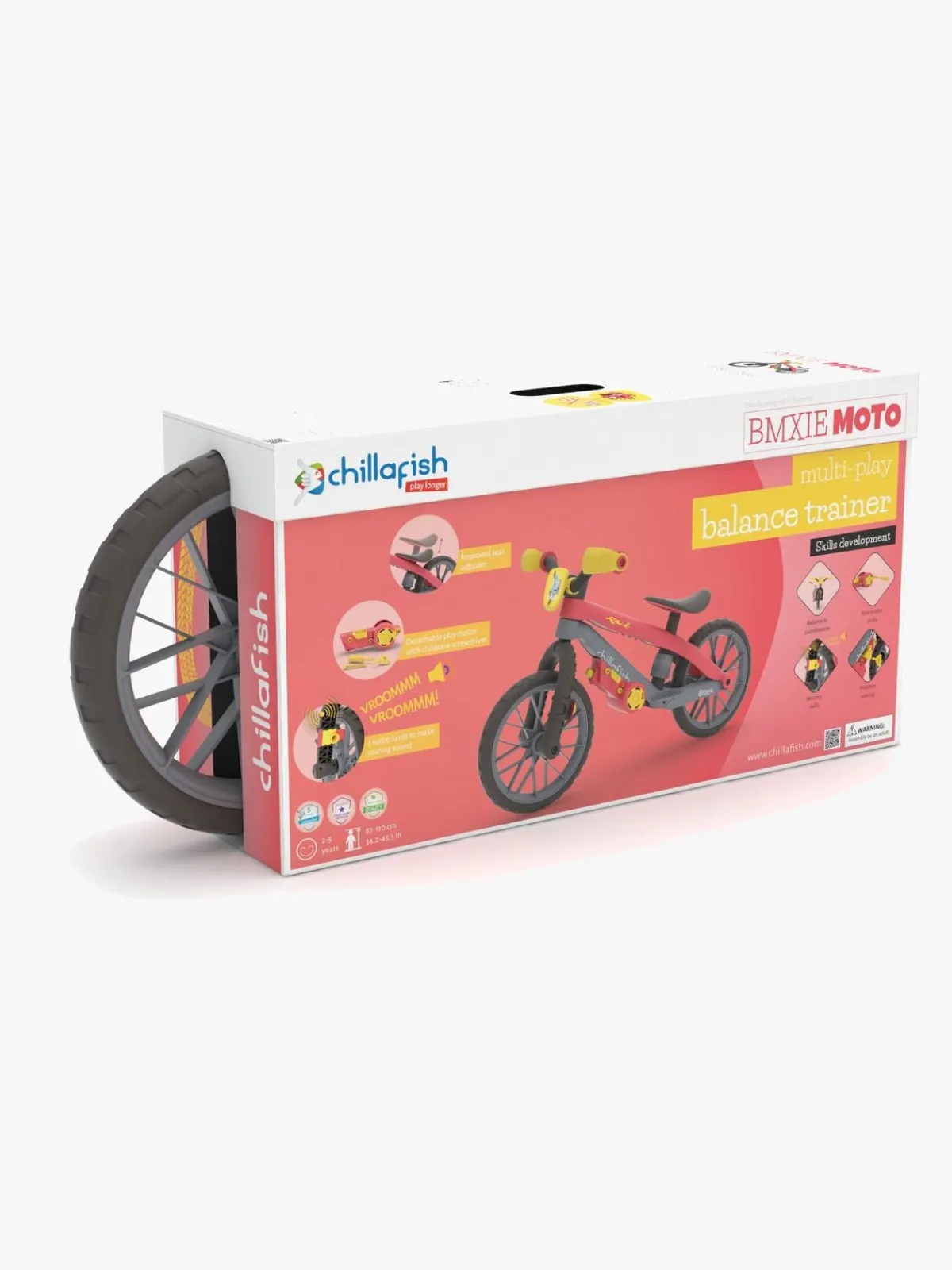 Chillafish Cykler-BMXie 03 Moto Løbecykel, Rød