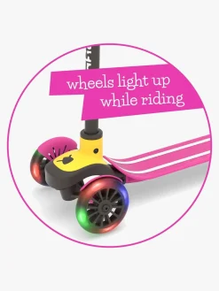 Løbehjul|Chillafish Scotti Glow Løbehjul, Pink Lyserød