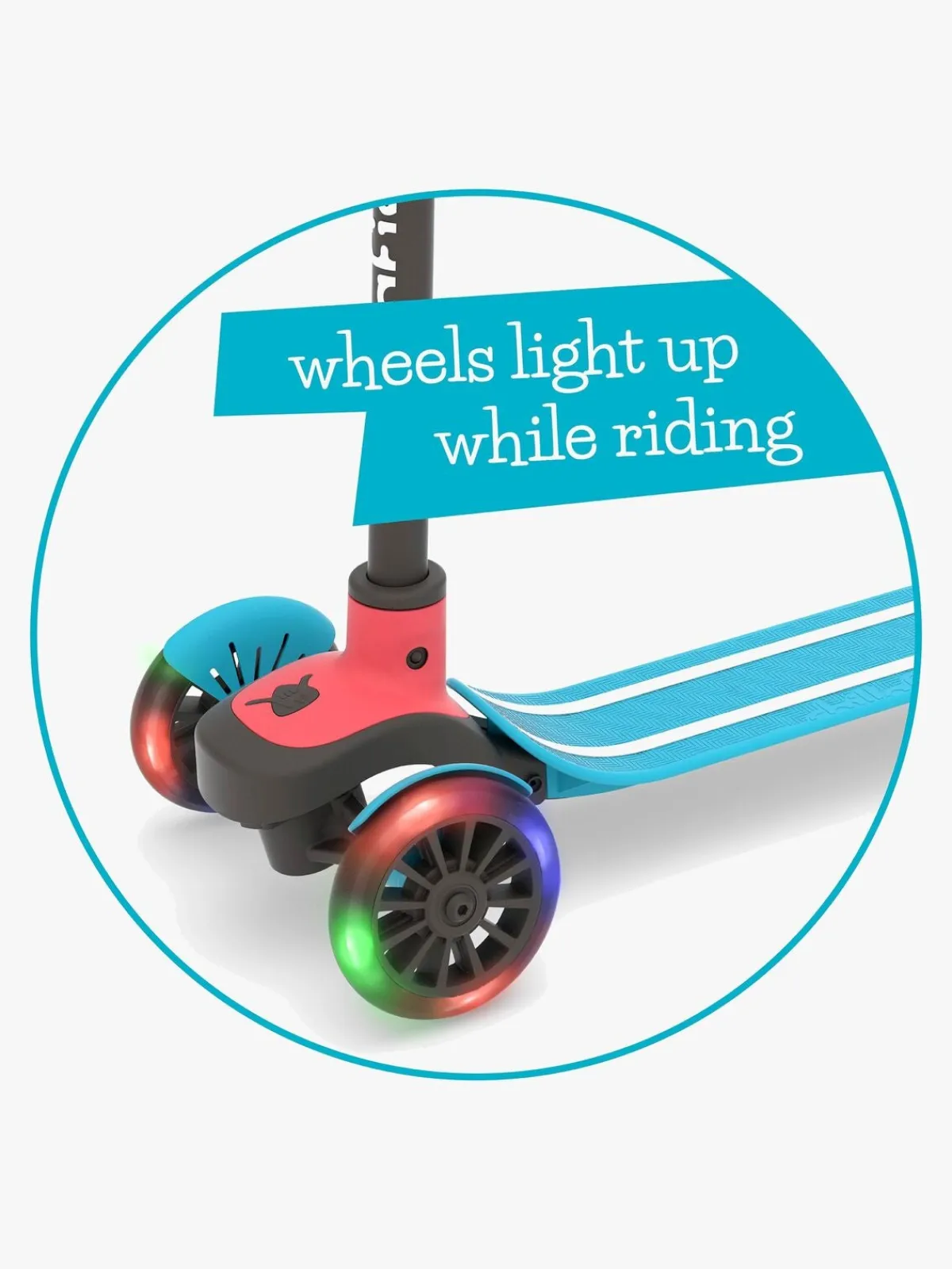 Løbehjul|Chillafish Scotti Glow Løbehjul, Blue Blå